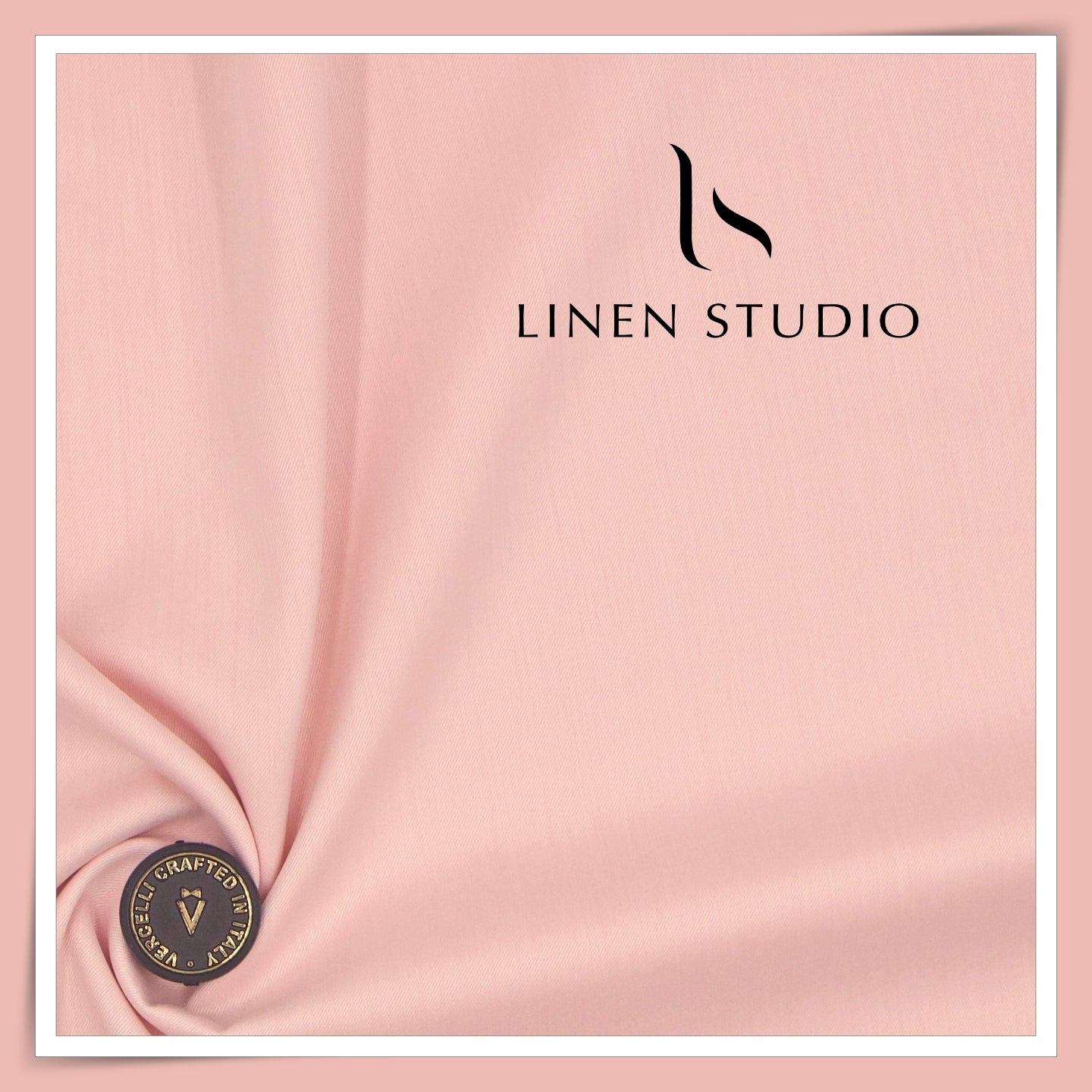 2/100's Wrinkle Resistant Supima Cotton Shirting by Vercelli - Mandys Pink (NEW)