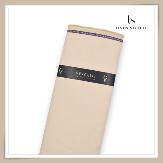 2/100's Wrinkle Resistant Supima Cotton Shirting by Vercelli - Storm Dust (NEW)