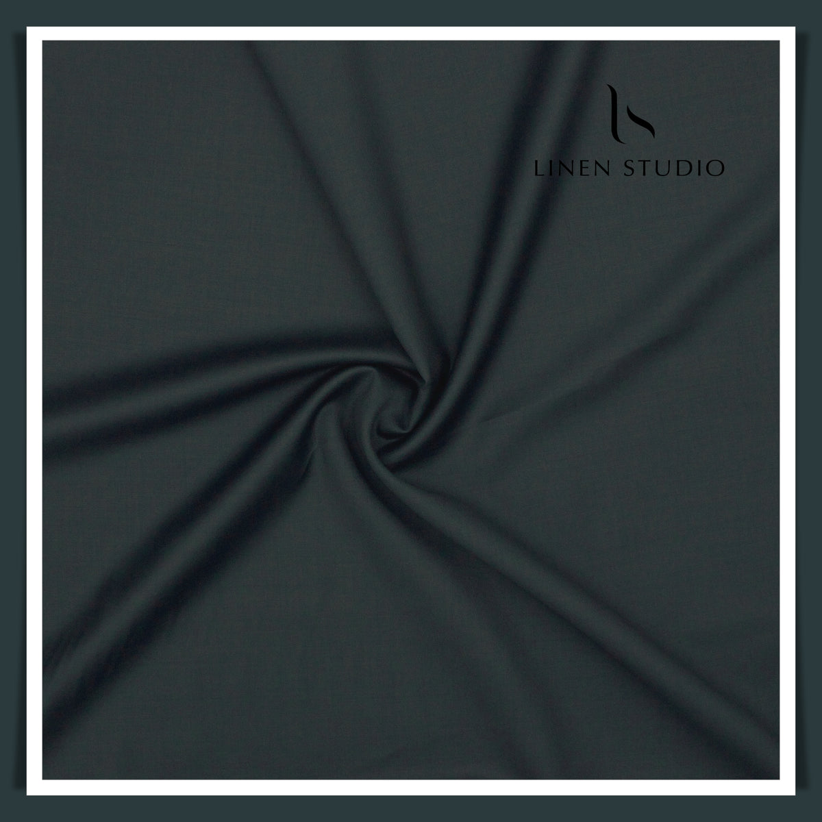 Vercelli Italy Brilliance 150's 70% Australian Merino Wool Rich Suiting - Space Green (NEW) (Limited Stock)