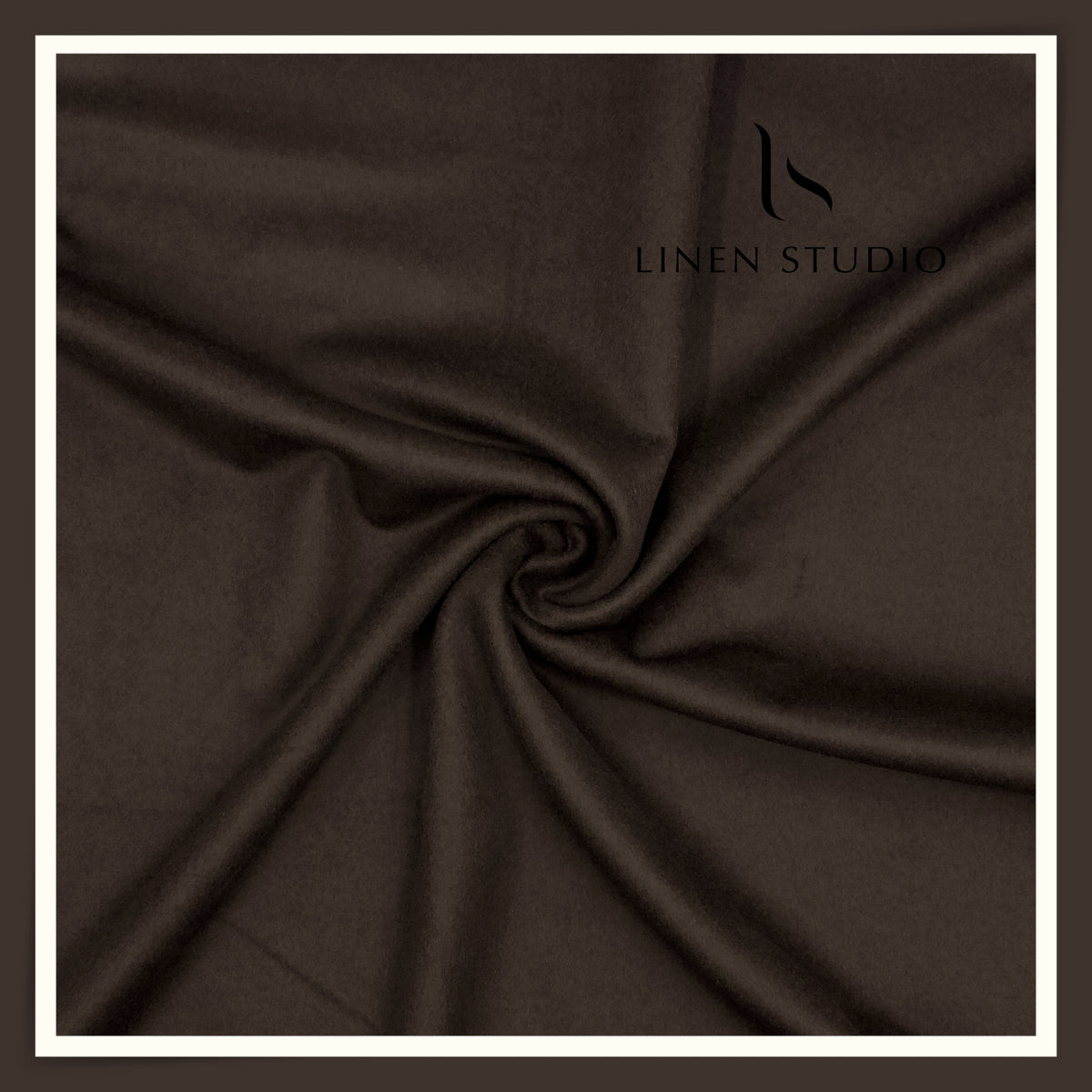 Vercelli Italy Cashwool Super 160’s Pure Australian Merino Wool Felted Suiting - Oil Brown (NEW)