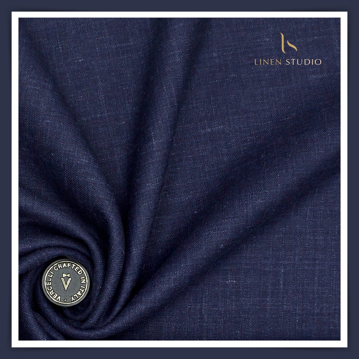 140's Merino Wool / Linen / Silk by Vercelli Italy - Berry Blue (1st in India)