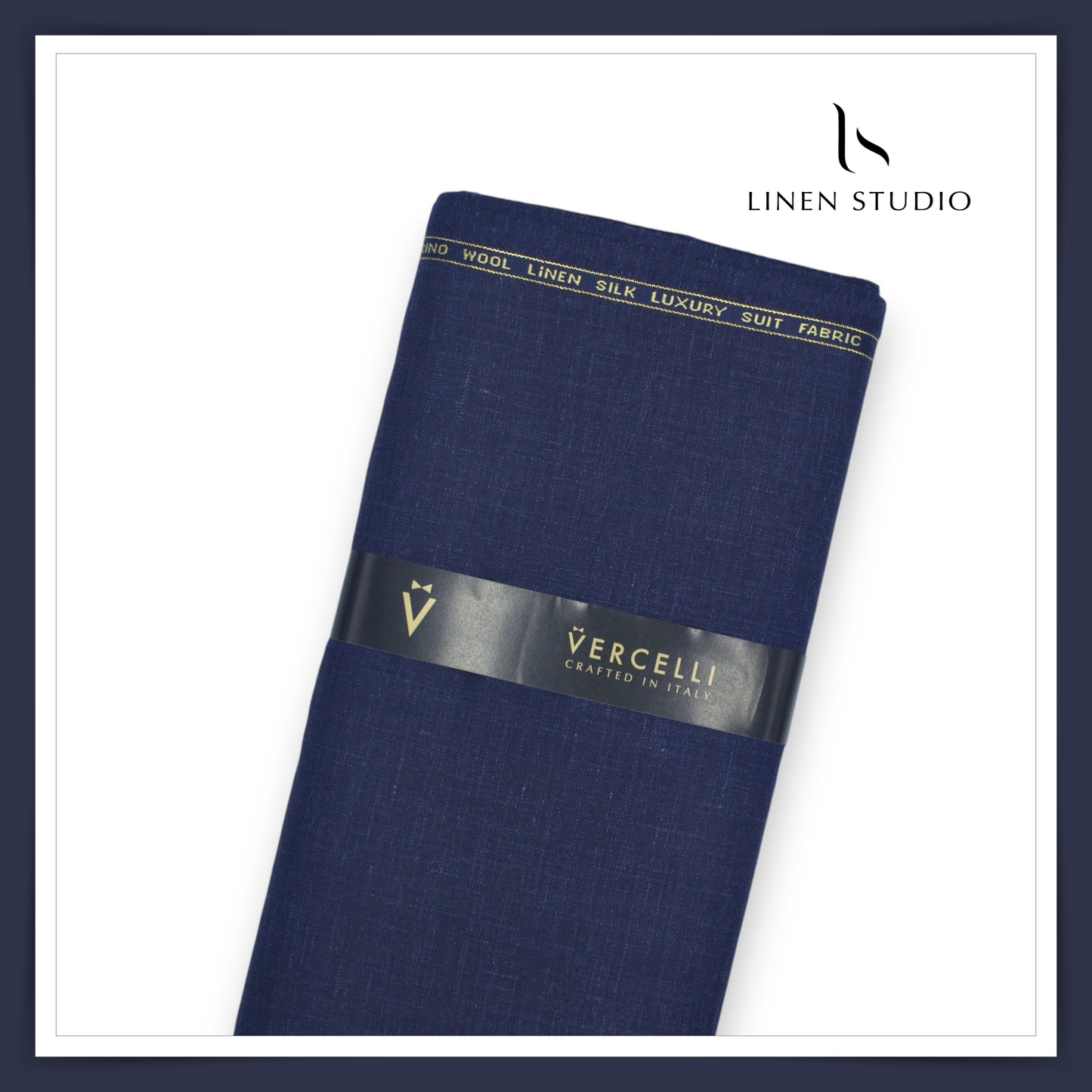 140's Merino Wool / Linen / Silk by Vercelli Italy - Berry Blue (1st in India)