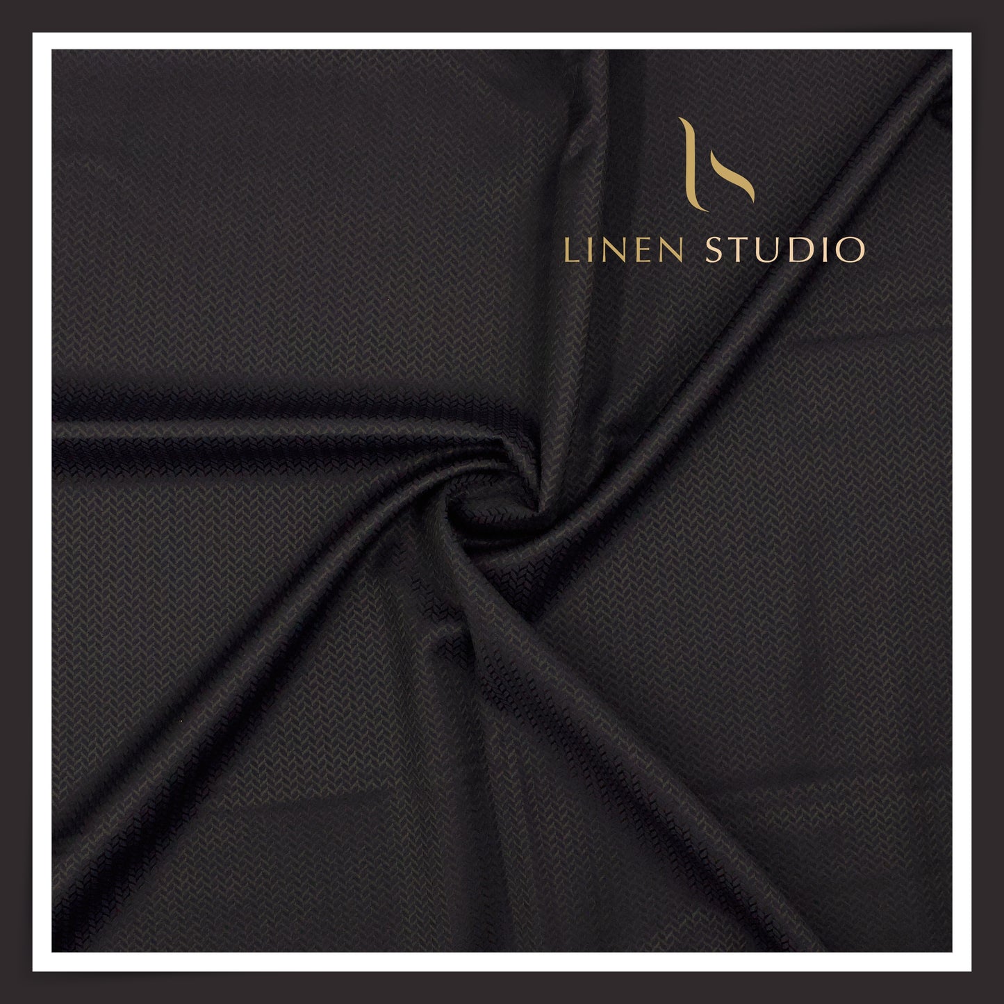 130's Australian Merino Wool Suiting by Vercelli Italy - Textured Navy Blue (NEW) (Zoom In)