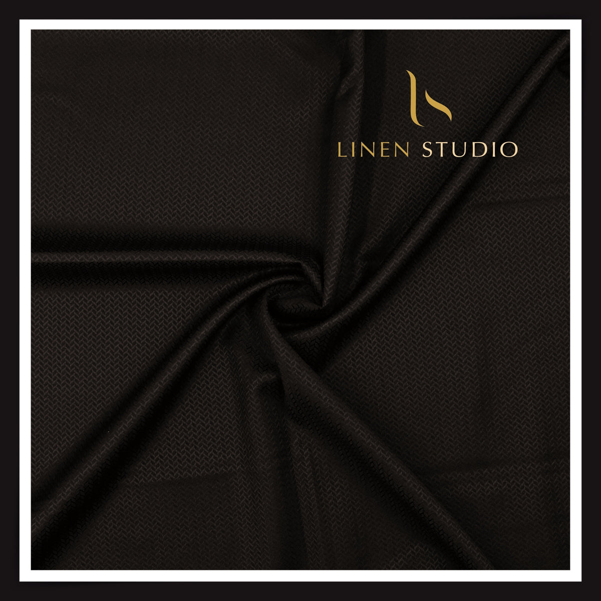 Vercelli Italy Harmony 130’s Australian Merino Wool Rich Dobby Suiting - Dark Brown Tonal Chevron (NEW) (Zoom In)