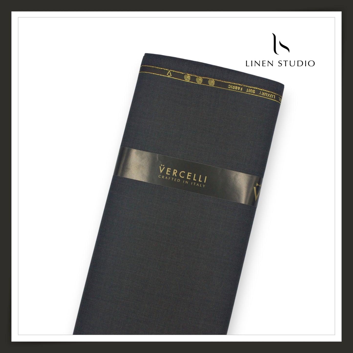 160's Australian Merino Wool Blend Suiting by Vercelli Italy - Elephant Grey (NEW) (Most Liked)