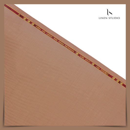 120's Australian Merino Wool by Vercelli - Bright Reddish Brown (NEW)