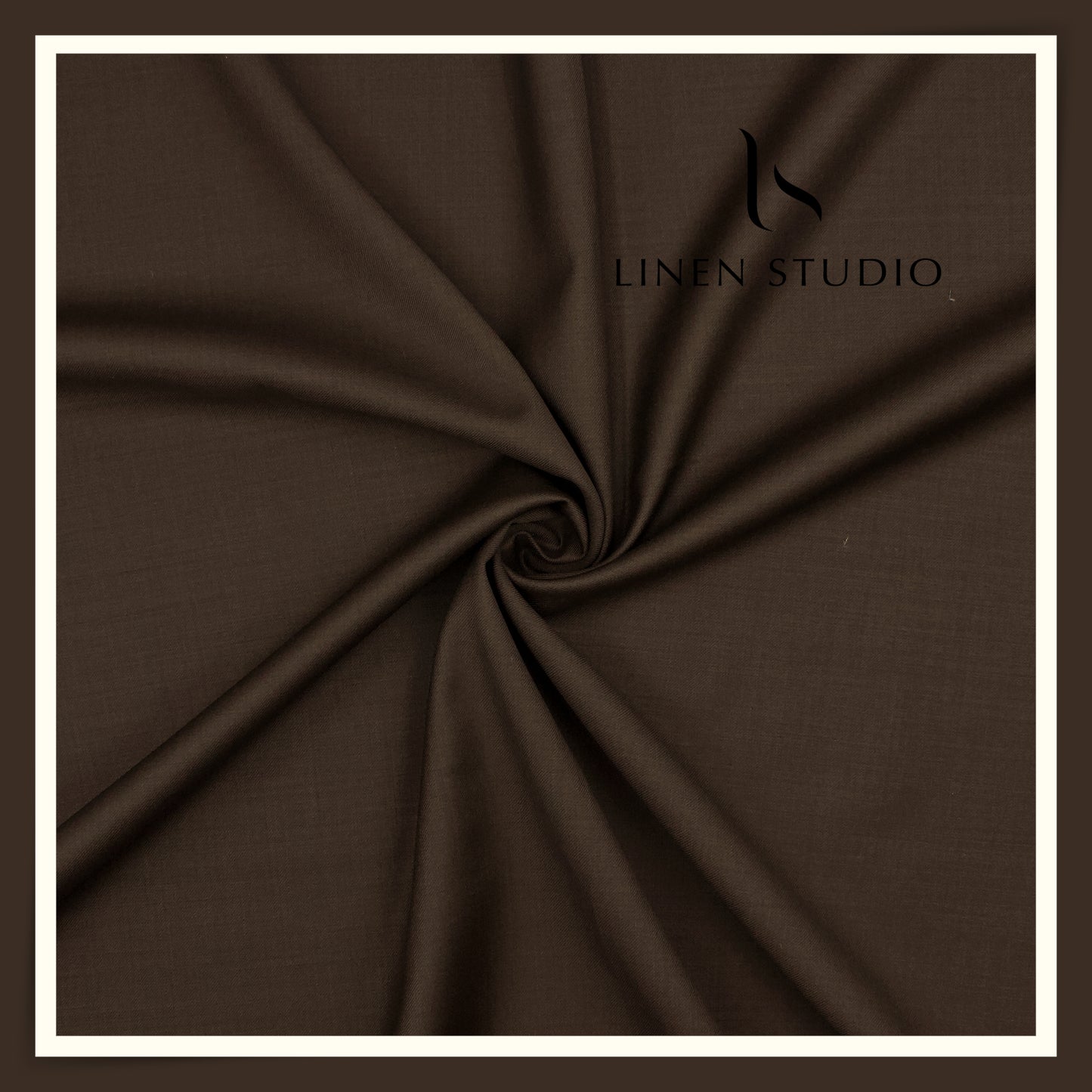 Super 110's Australian Merino Wool Suiting by Vercelli Italy - Oil Brown (NEW)
