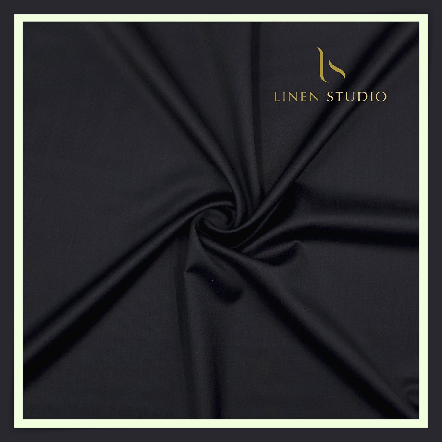 Super 140's Australian Merino Wool by Vercelli - Japan Navy Dotted Dobby Textured (NEW) (Zoom In)