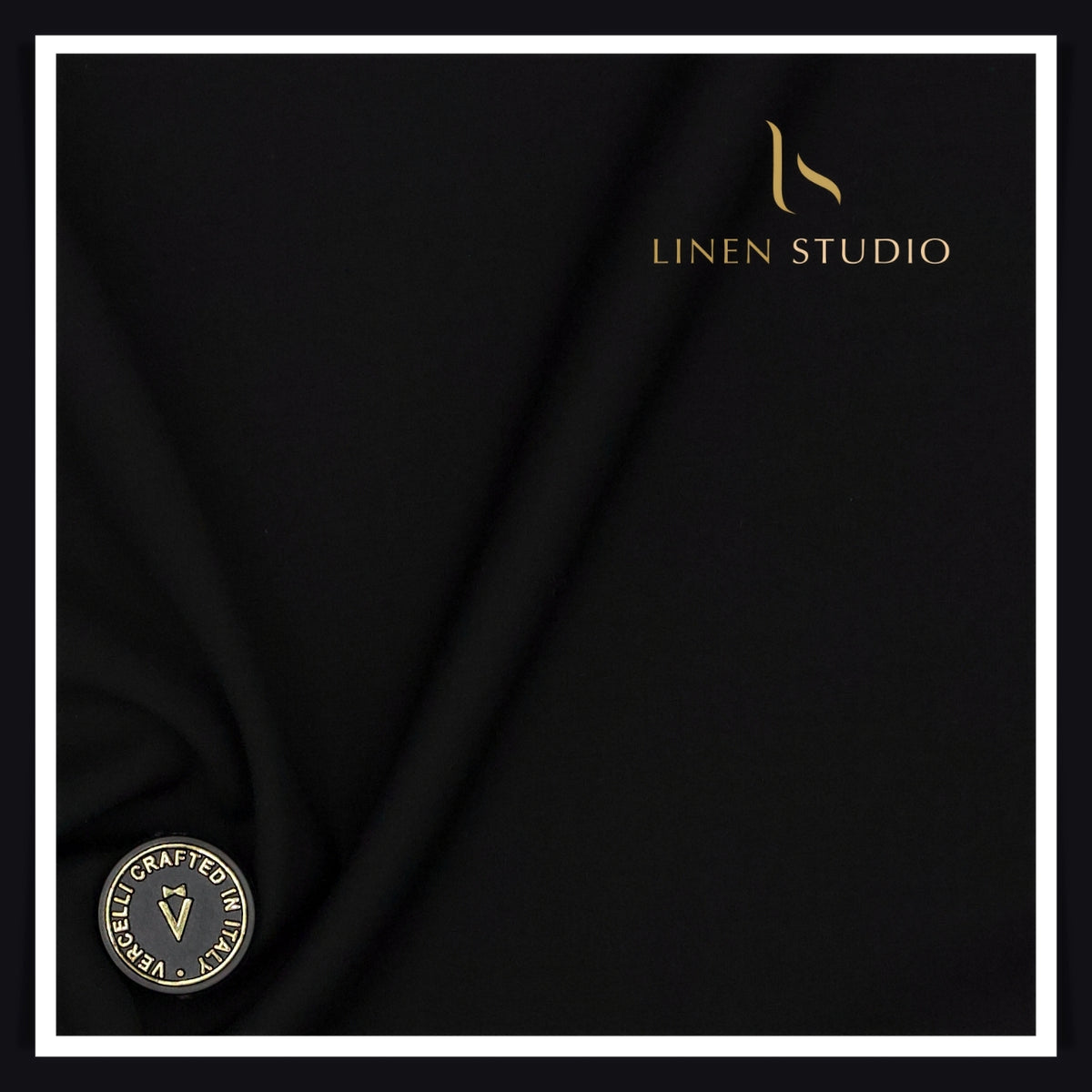 Vercelli Italy Japan Black Super 160's Australian Merino Wool Suiting | The Deepest Black (Fastest Selling)