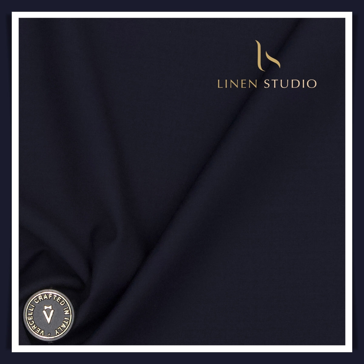Vercelli Italy Japan Navy Super 160's Australian Merino Wool Suiting | The Deepest Navy (Fastest Selling)