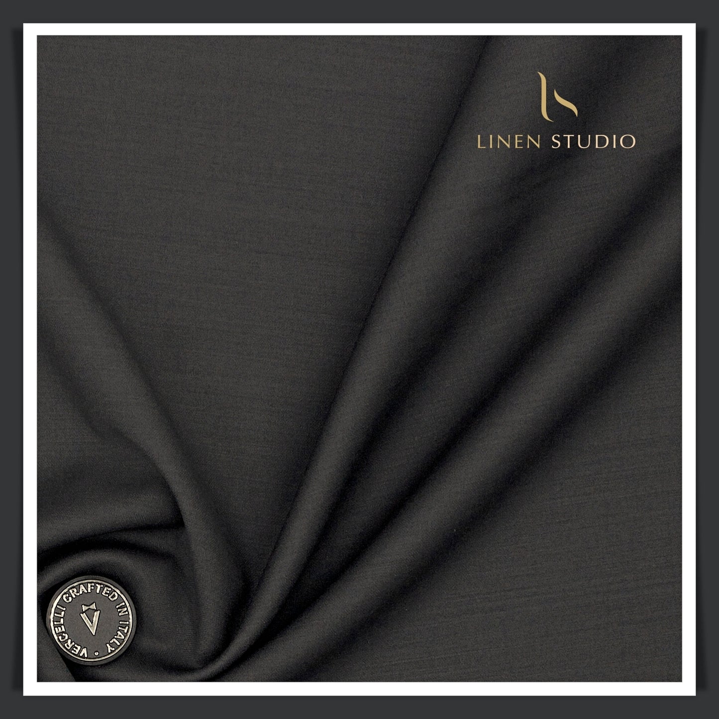 Super 140's Australian Merino Wool by Vercelli - Charcoal Grey (Highest Selling)