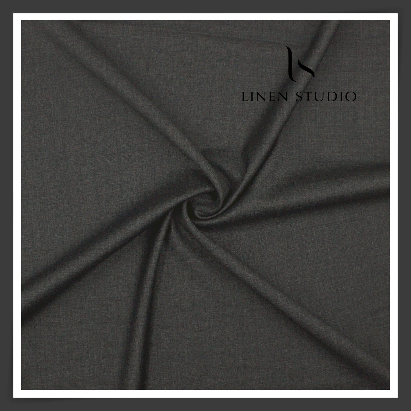 130's Australian Merino Wool by Vercelli Italy - Pebble Grey (NEW)