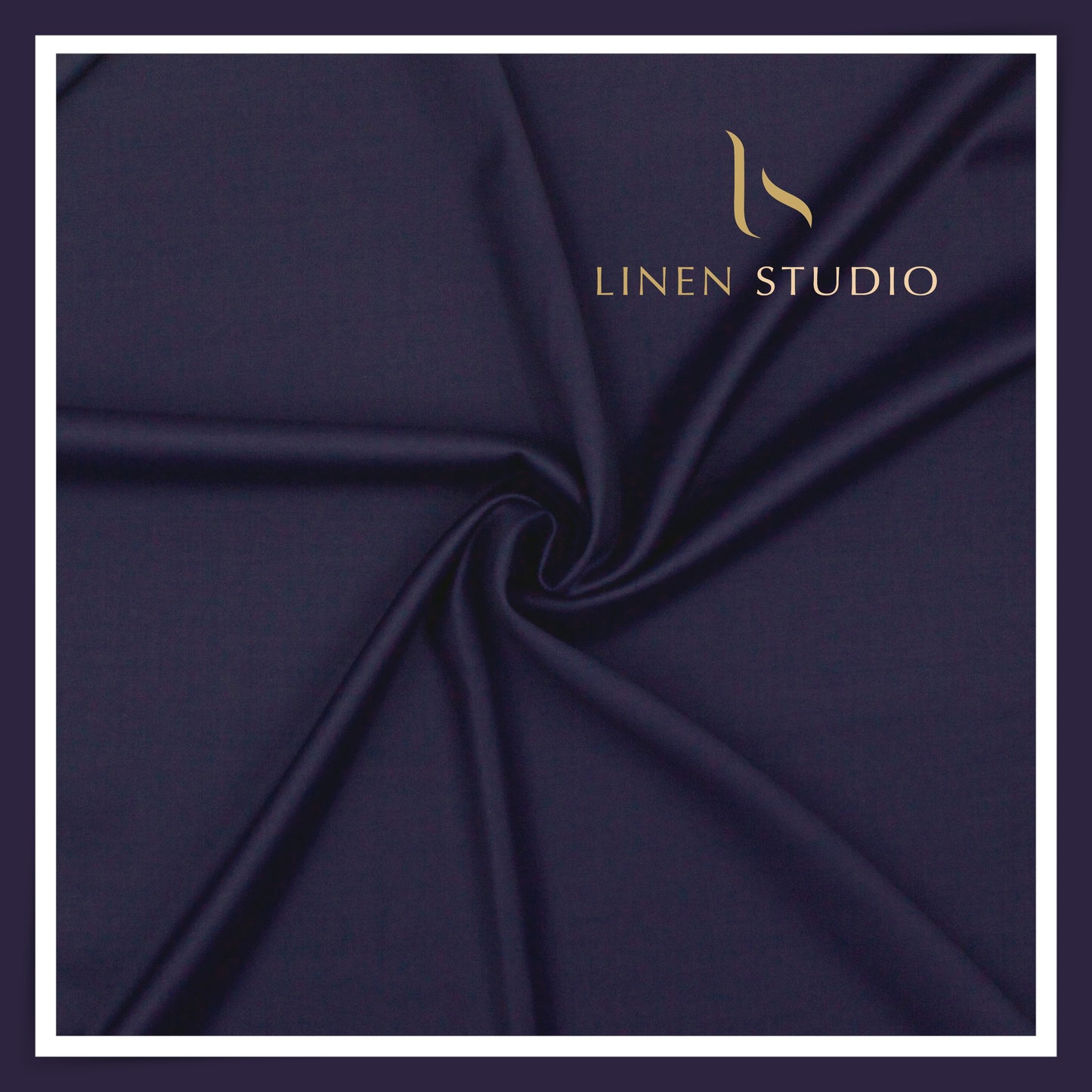 130's Australian Merino Wool by Vercelli Italy - Dark Purply Blue (NEW)