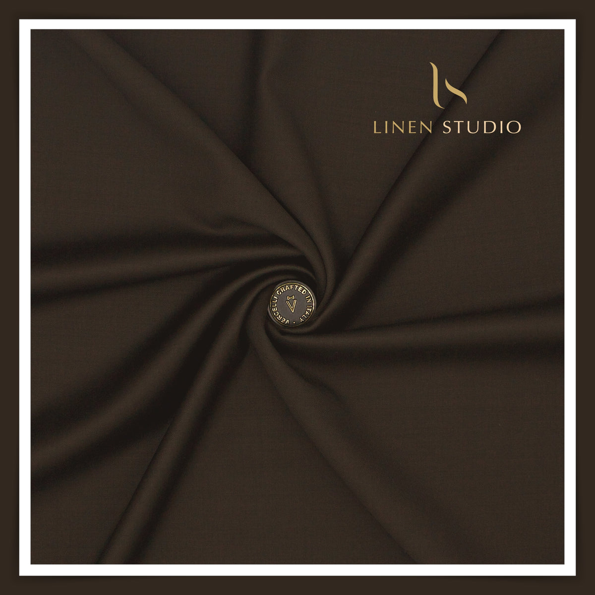 Vercelli Italy Kepper 120's 70% Wool Rich Suiting – Espresso Brown (NEW)