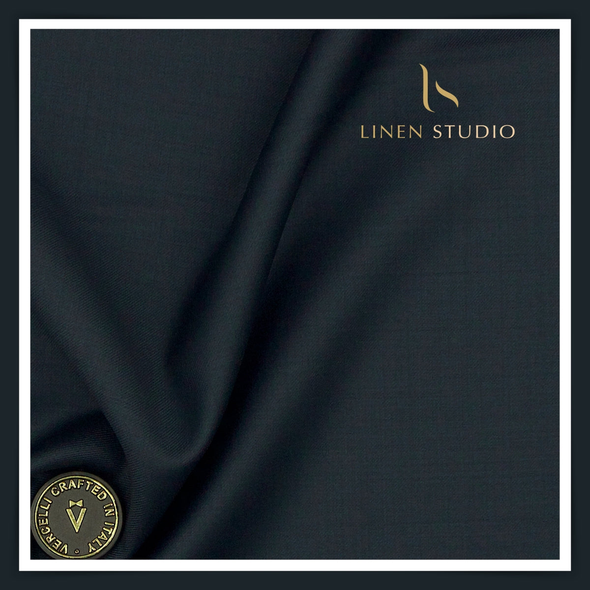 Vercelli Italy Kepper 120's 70% Wool Rich Suiting – Midnight Blue (NEW)