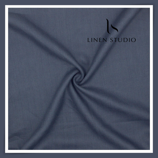 1.10 MTR SUITING - FRENCH PREMIUM PURE LINEN SUITING BY VERCELLI ITALY 44 LEA HERRINGBONE EB 106 (FLAT RATE)