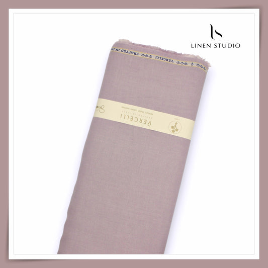 70 Lea Pure French Linen Shirting by Vercelli Italy - Purple Martini (NEW) (Limited Stock)