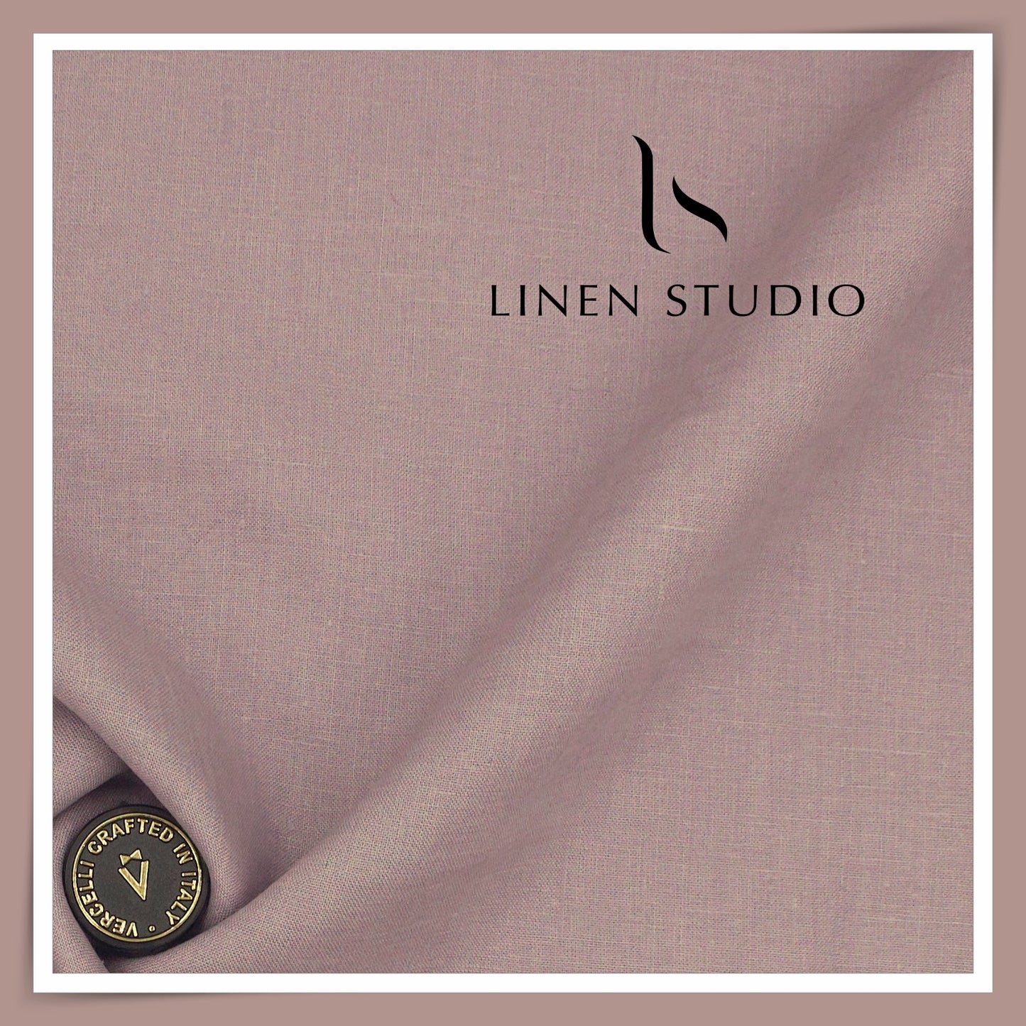 70 Lea Pure French Linen Shirting by Vercelli Italy - Purple Martini (NEW) (Limited Stock)