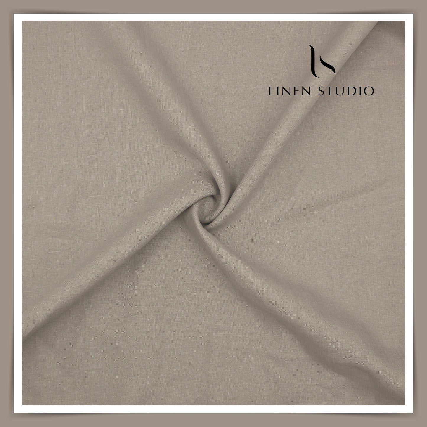 70 Lea Pure French Linen Shirting by Vercelli Italy - Dusty Grey (NEW) (Limited Stock)
