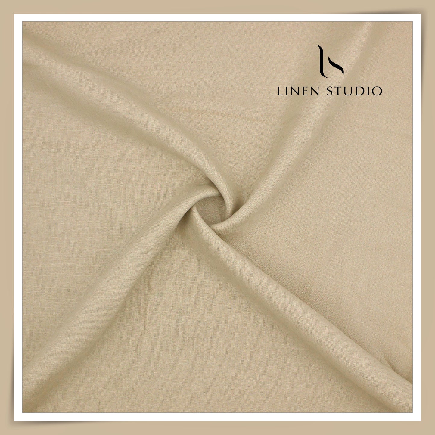 70 Lea Pure French Linen Shirting by Vercelli Italy - Coral Vanilla (NEW) (Limited Stock)