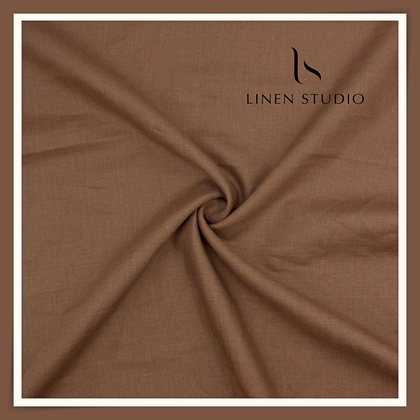 70 Lea Pure French Linen Shirting by Vercelli Italy - Old Copper (NEW) (Limited Stock)