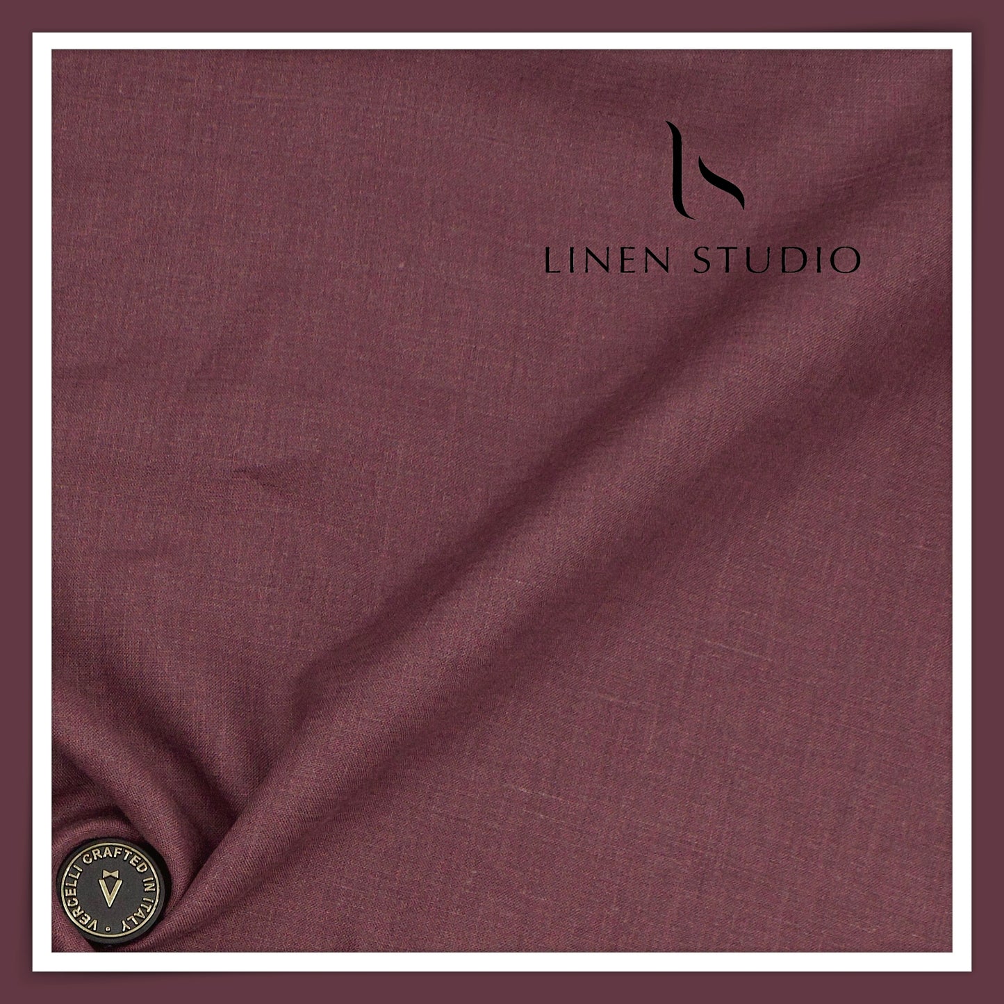 70 Lea Pure French Linen Shirting by Vercelli Italy - Rosy Finch (NEW) (Limited Stock)