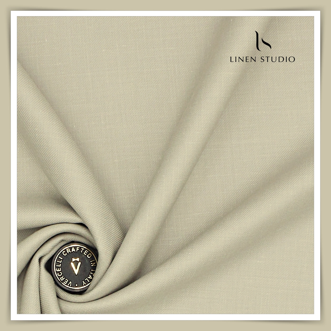 140's Merino Wool / Linen / Silk by Vercelli Italy - Beige (1st in India)