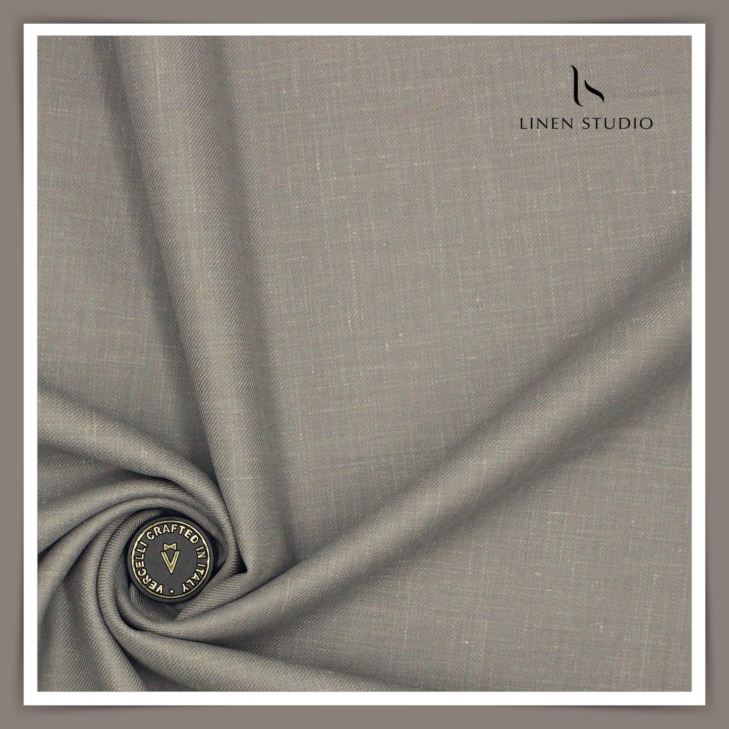 140's Merino Wool / Linen / Silk by Vercelli Italy - Thunder Grey (1st in India)