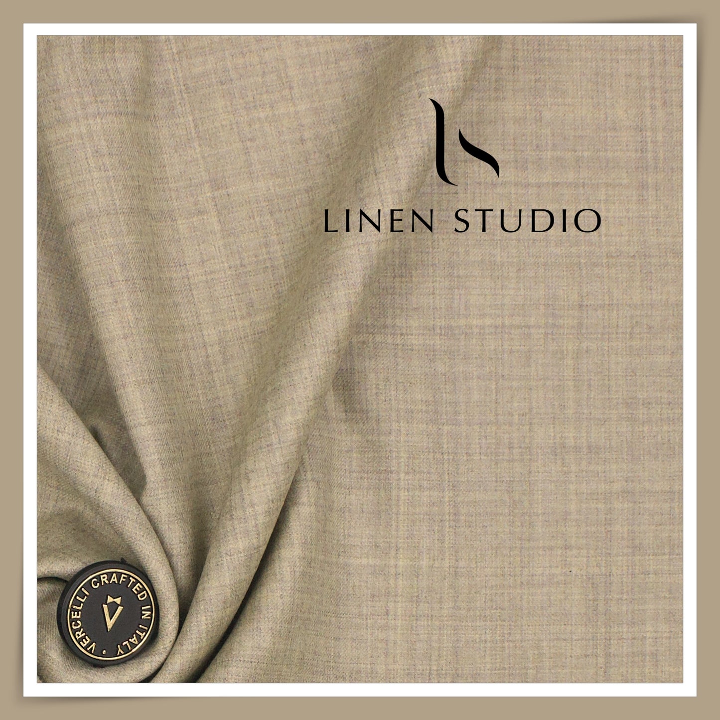 130's Australian Merino Wool Milled Suiting by Vercelli - Sorrell Brown (NEW)