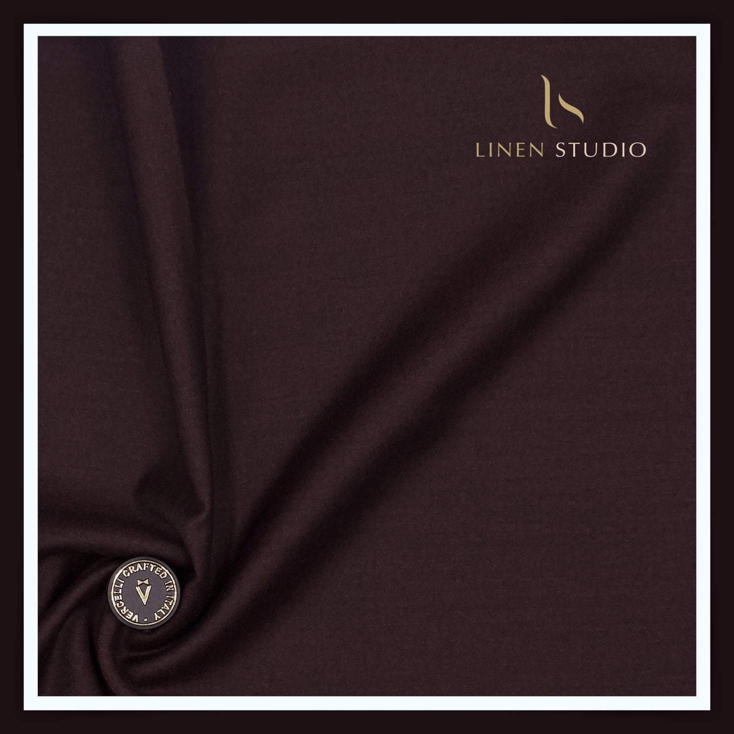 100% Australian Merino Wool by Vercelli - Milled Burnt Maroon (NEW)