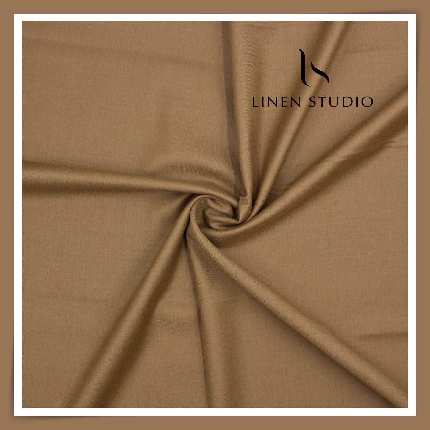 130's Australian Merino Wool Milled Suiting by Vercelli Italy - French Mocha (NEW) (Highest Selling)