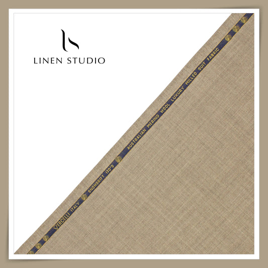 Vercelli Italy Snowdrift 130's 70% Wool Rich Milled Suiting - 667/41 (NEW)