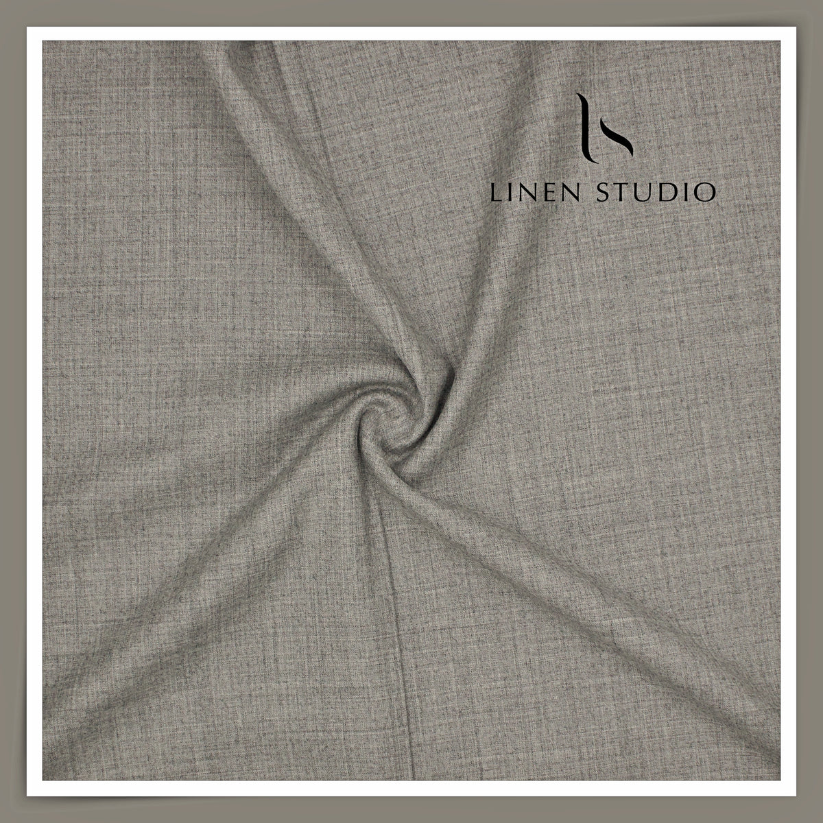 Vercelli Italy Snowdrift 130's 70% Wool Rich Milled Suiting - Light Grey Melange (NEW)