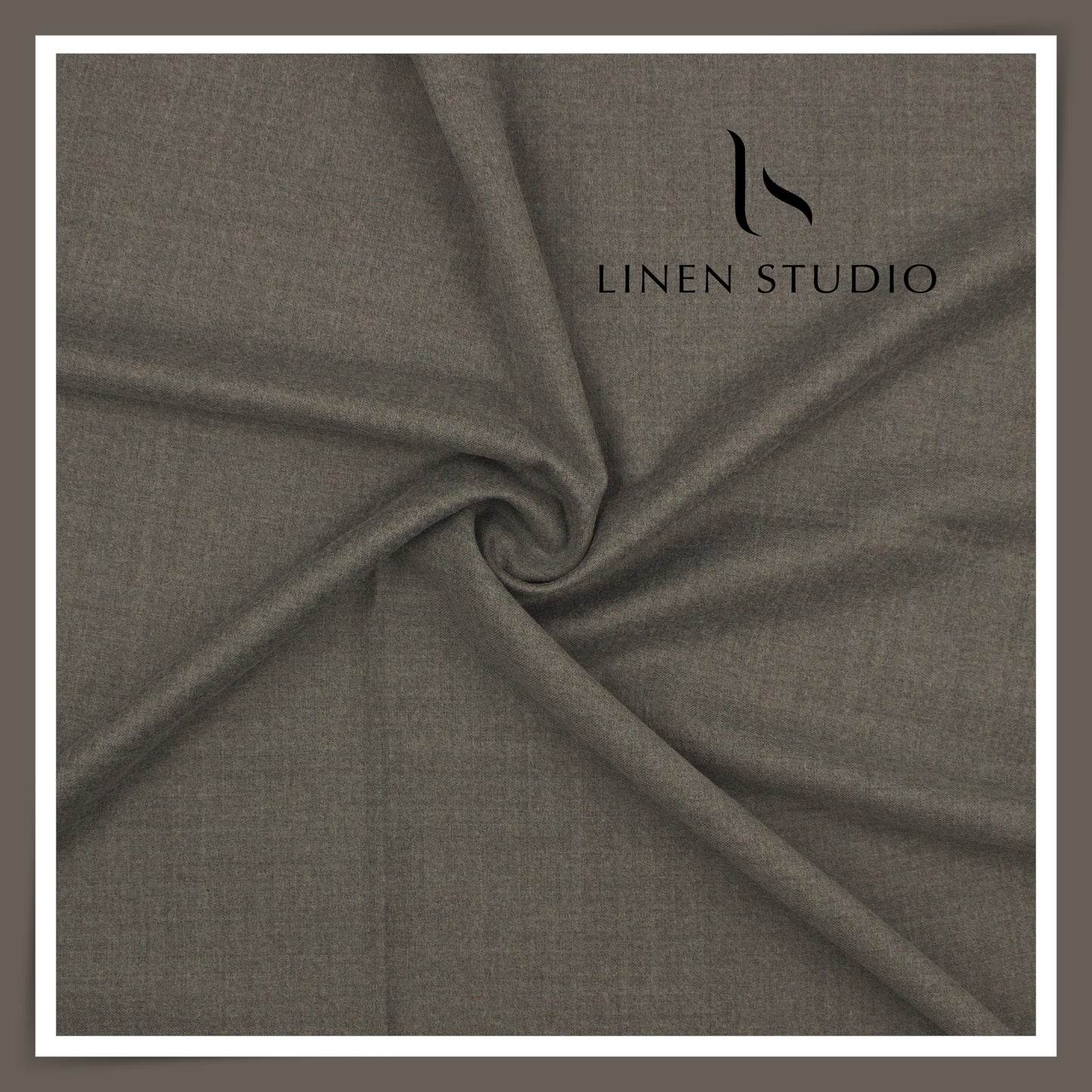 130's Australian Merino Wool Milled Suiting by Vercelli - Vampire Grey (NEW)