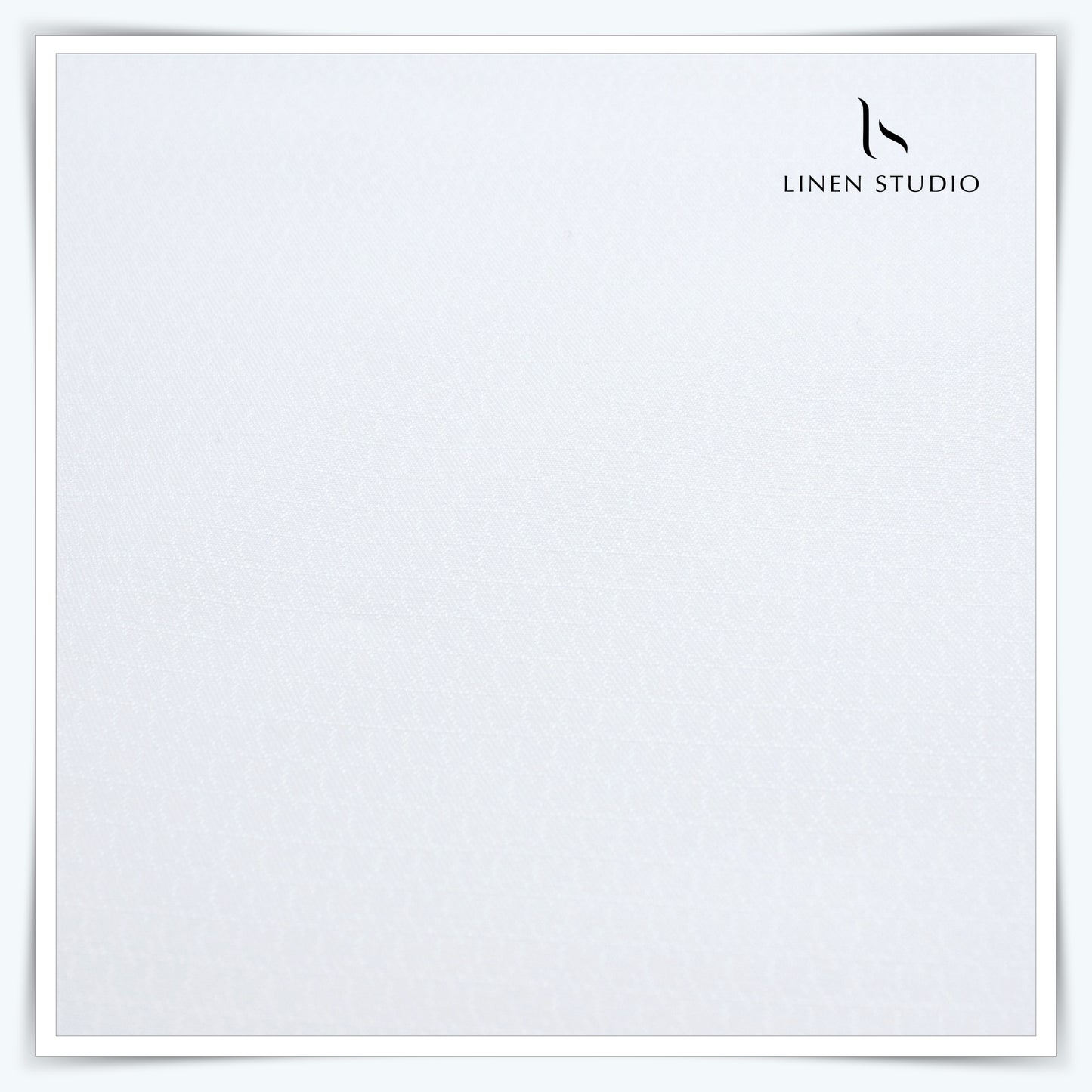 2/100's Finest Supima Cotton by Vercelli - White Dobby (zoom in)