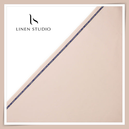 2/120's FINEST Supima Cotton Shirting by Vercelli Italy - Pastel Oyester Pink (NEW)