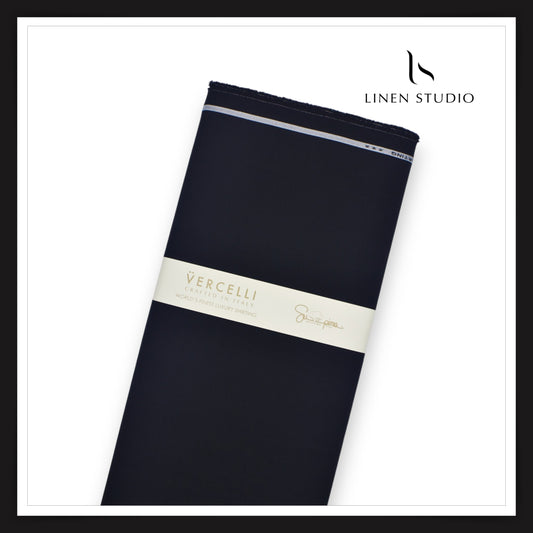 2/100's Finest Supima Cotton by Vercelli - Black