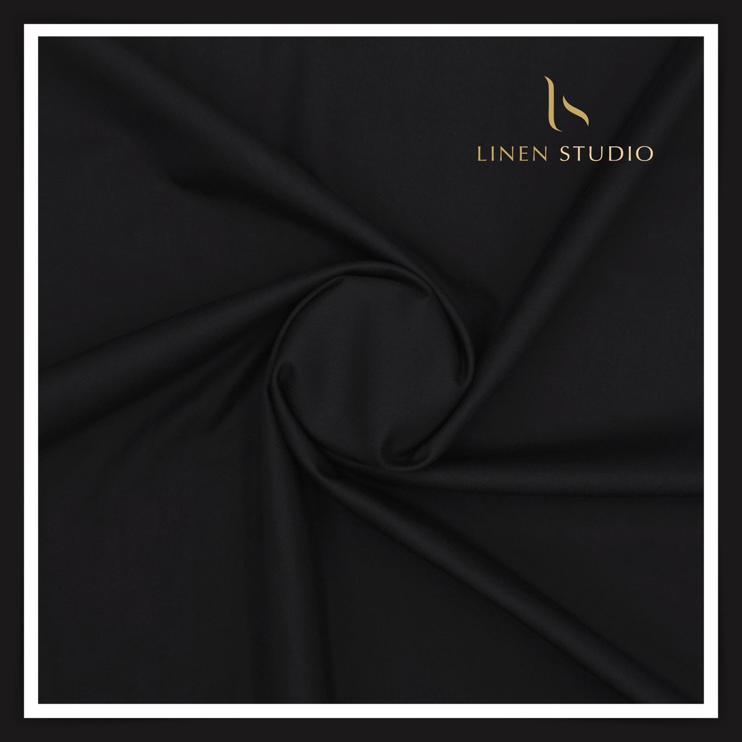 2/100's Finest Supima Cotton by Vercelli - Black
