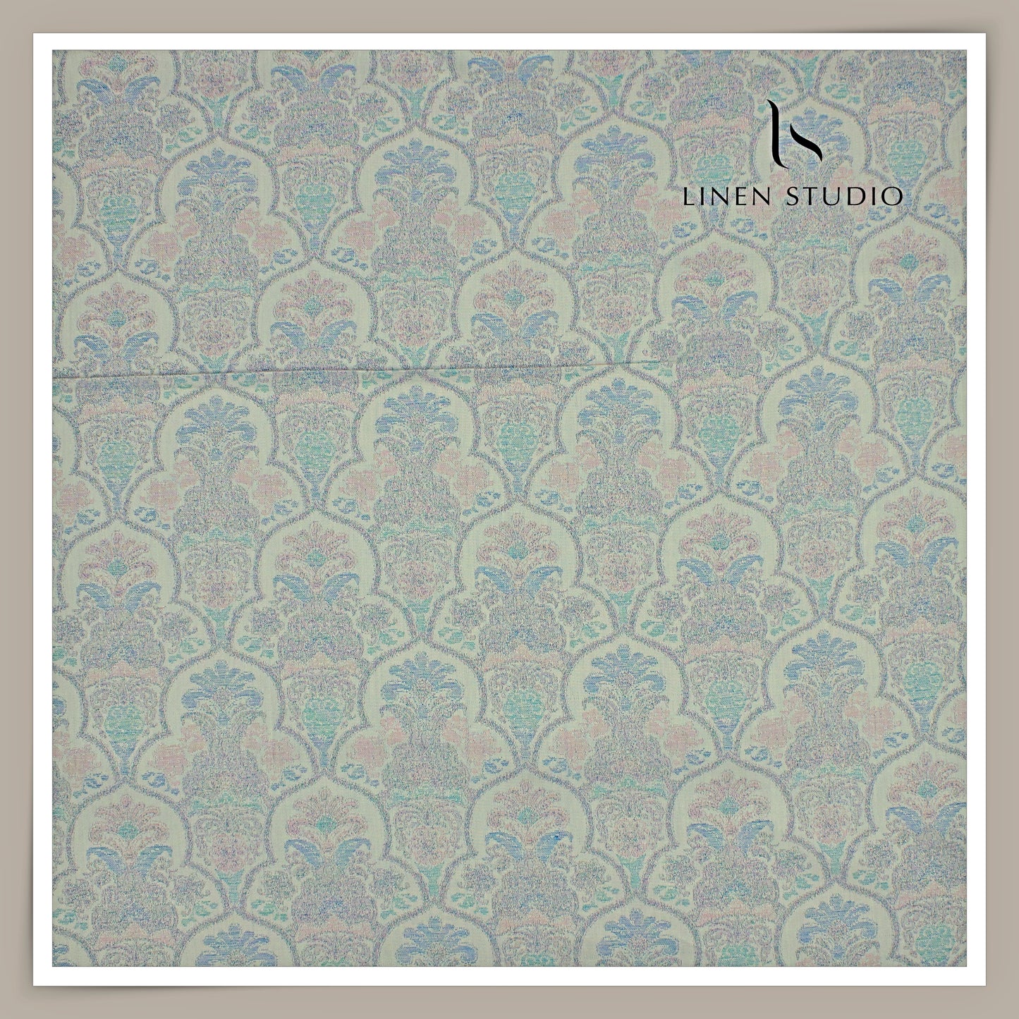 100% Finest Supima Cotton Jacquard Shirting by Vercelli Italy - Pale Gray (Fastest Selling)