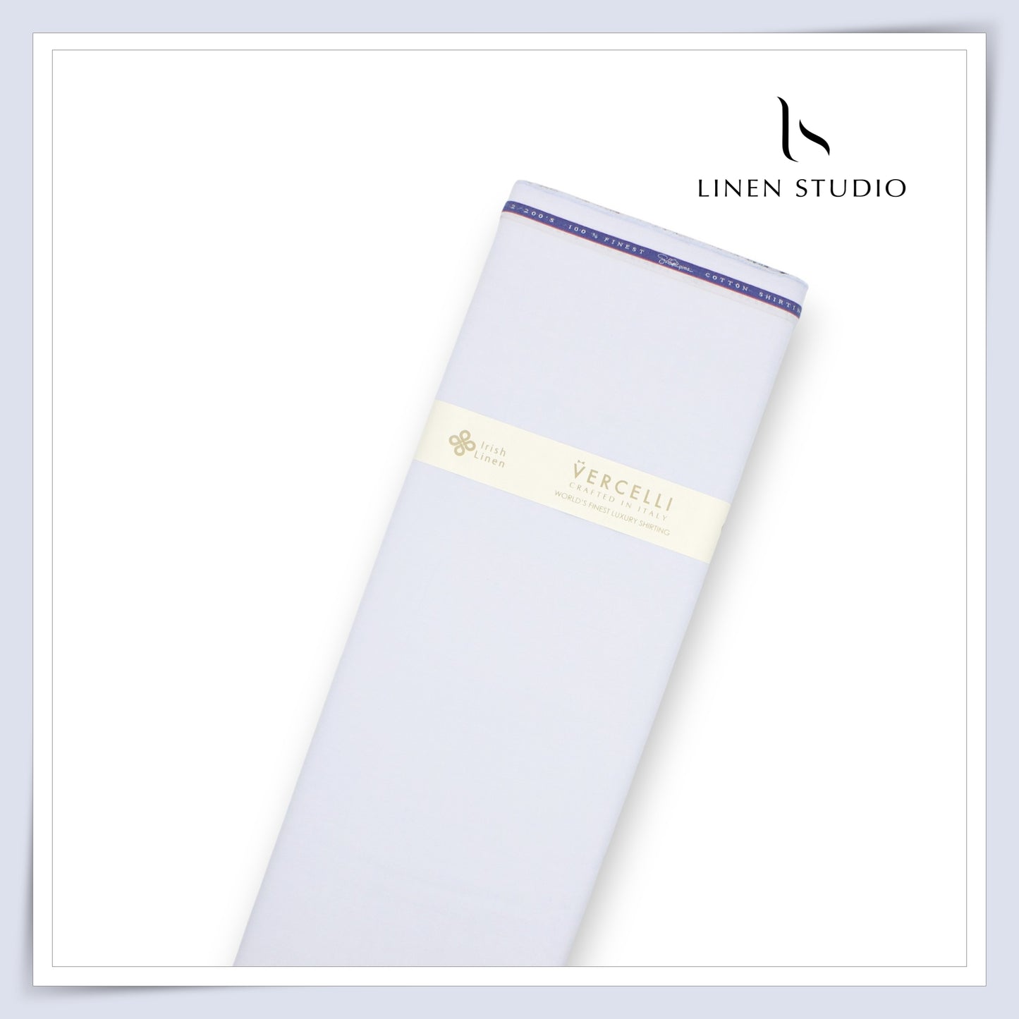 2/200's FINEST Supima Cotton Shirting by Vercelli Italy - Light Pastel Blue (Limited Stock) (NEW)