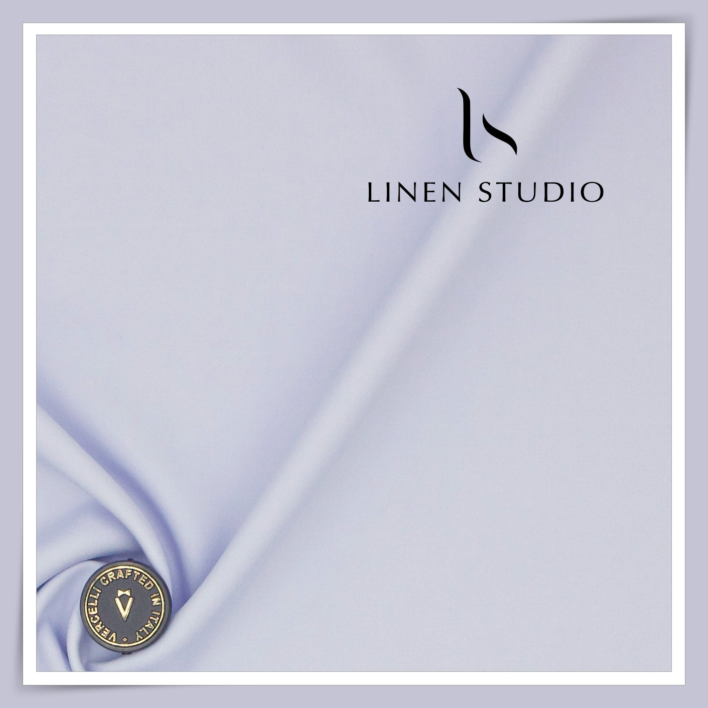 2/120's FINEST Supima Cotton Shirting by Vercelli Italy - Pastel Blue Lavender (NEW)