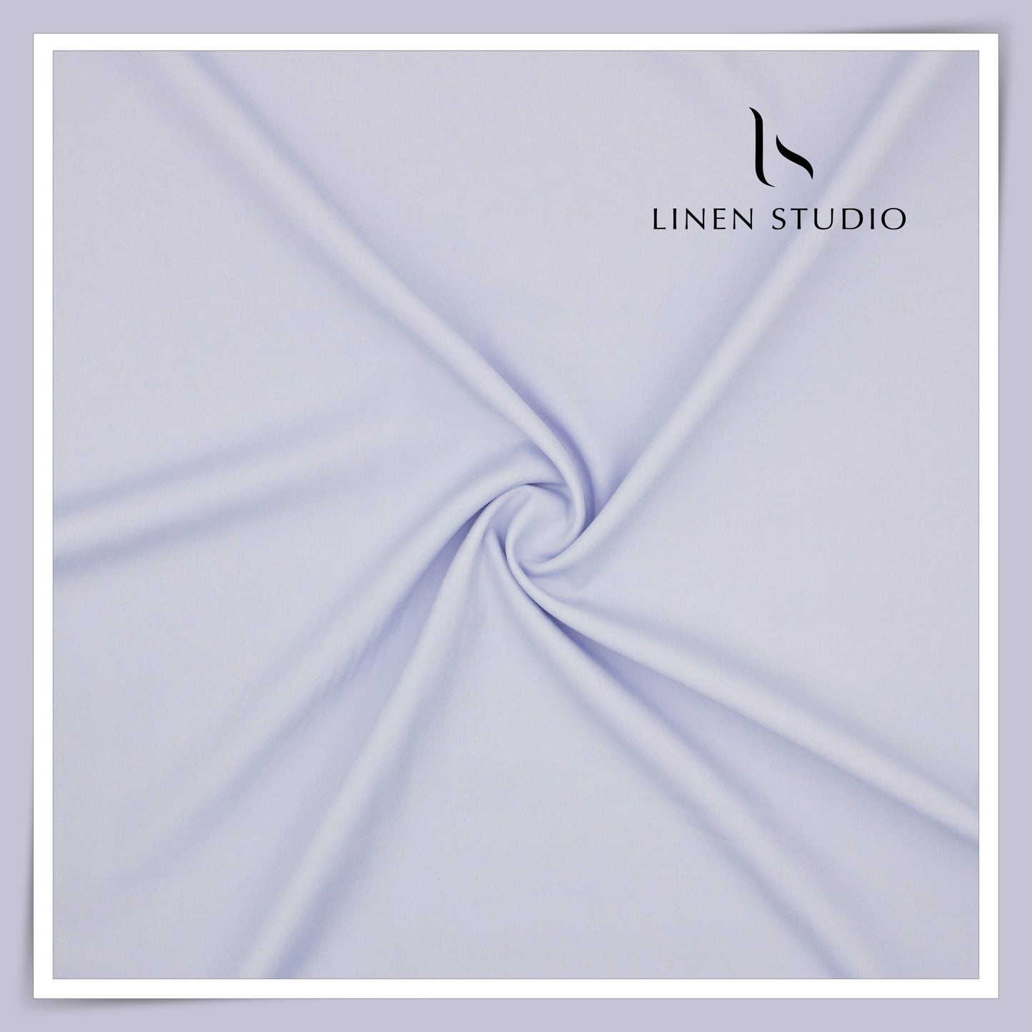 2/120's FINEST Supima Cotton Shirting by Vercelli Italy - Pastel Blue Lavender (NEW)