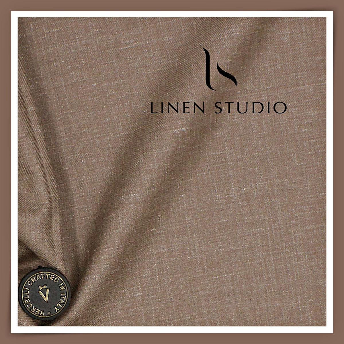 Vercelli Italy 140's Wool Linen Silk Luxury Suiting - 201/7 Slub Textured (NEW)