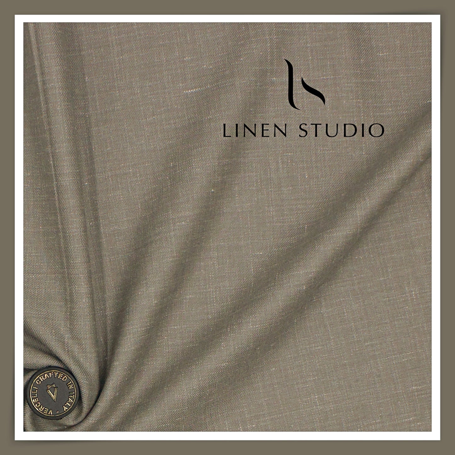 140's Merino Wool / Linen / Silk by Vercelli Italy - Plasma Grey (NEW)