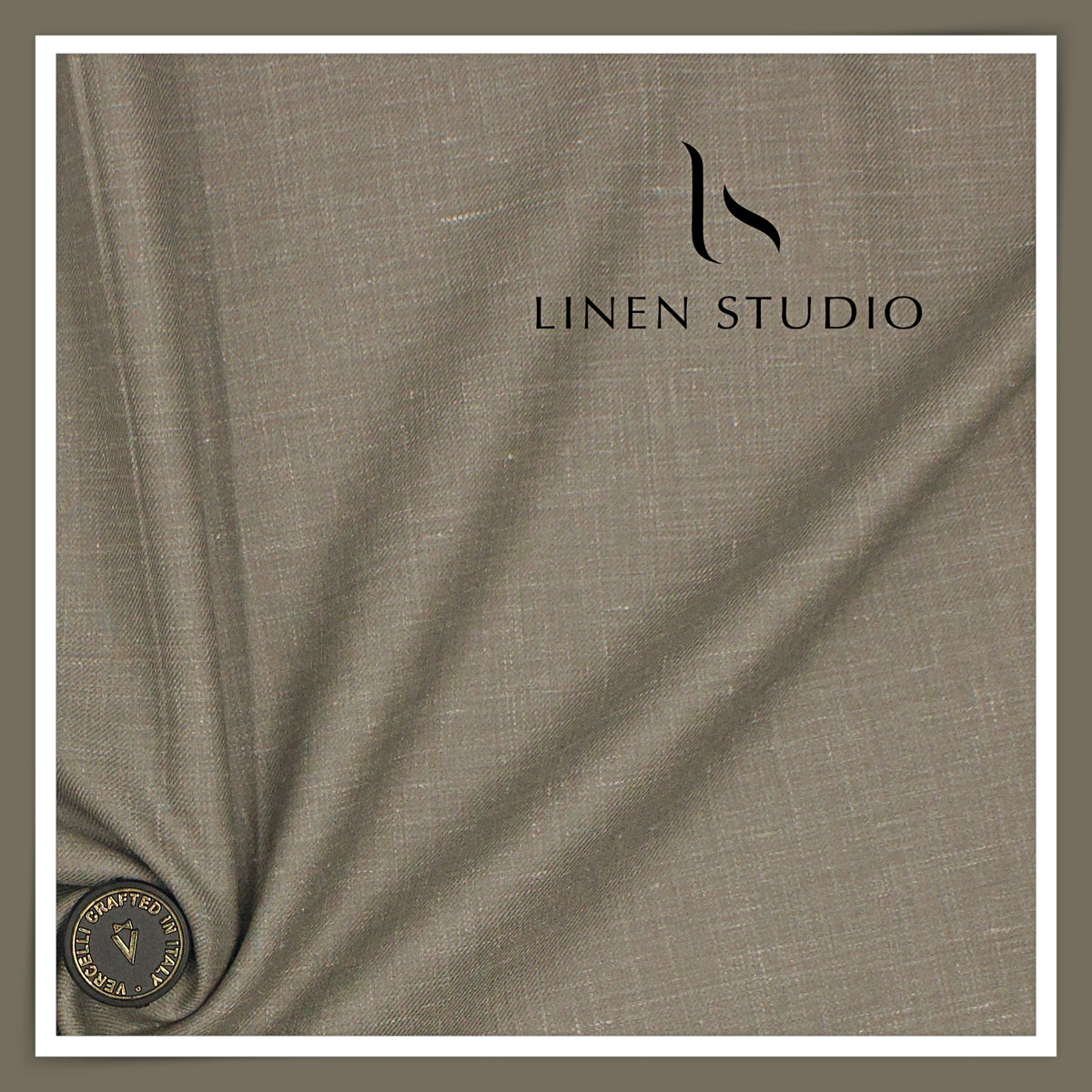 Vercelli Italy 140's Wool Linen Silk Luxury Suiting - 201/9 Slub Textured (NEW)