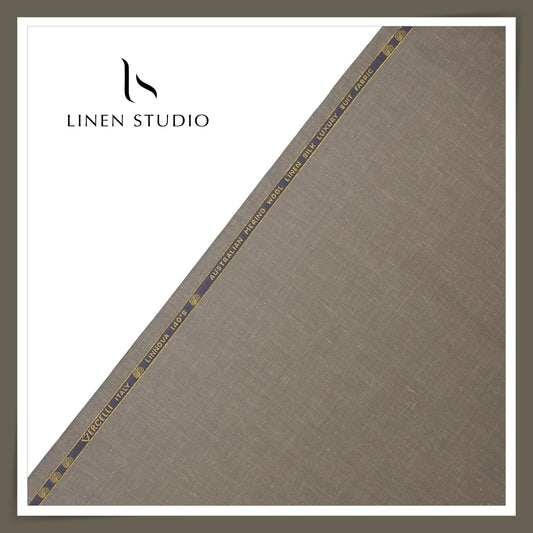 Vercelli Italy 140's Wool Linen Silk Luxury Suiting - 201/9 Slub Textured (NEW)