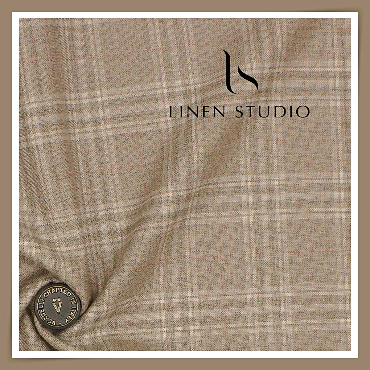 Vercelli Italy 140's Wool Linen Silk Luxury Suiting - 208/1 (NEW)