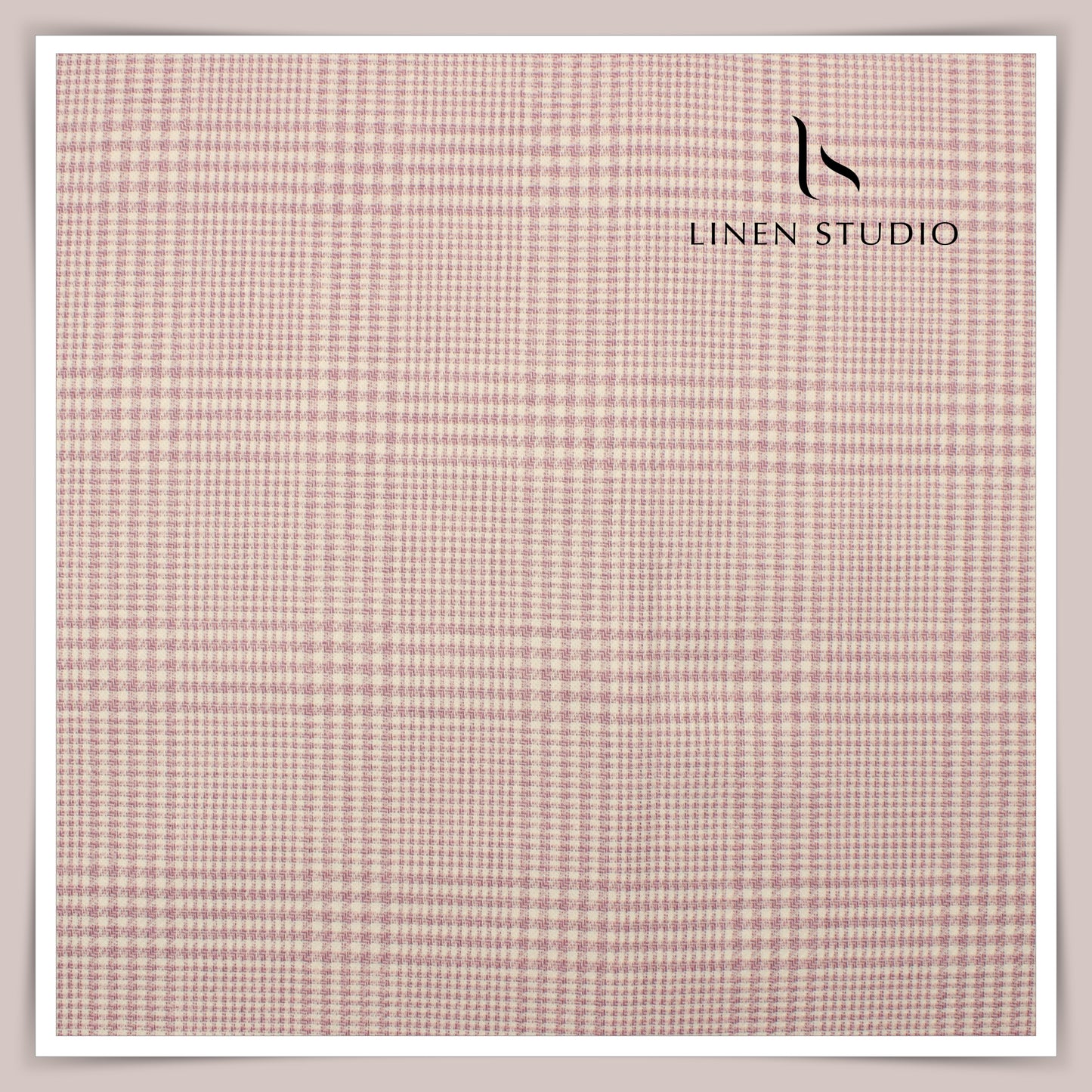 140's Merino Wool / Linen / Silk by Vercelli Italy - London Hue Glen Checks (NEW)