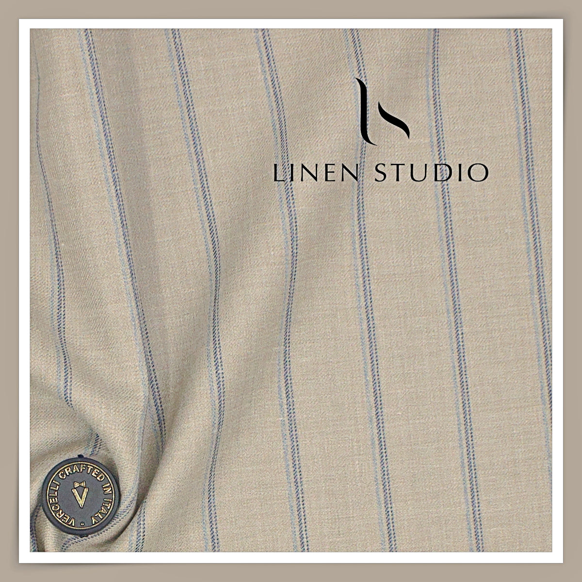 Vercelli Italy 140's Wool Linen Silk Luxury Suiting - 218/1 (NEW)
