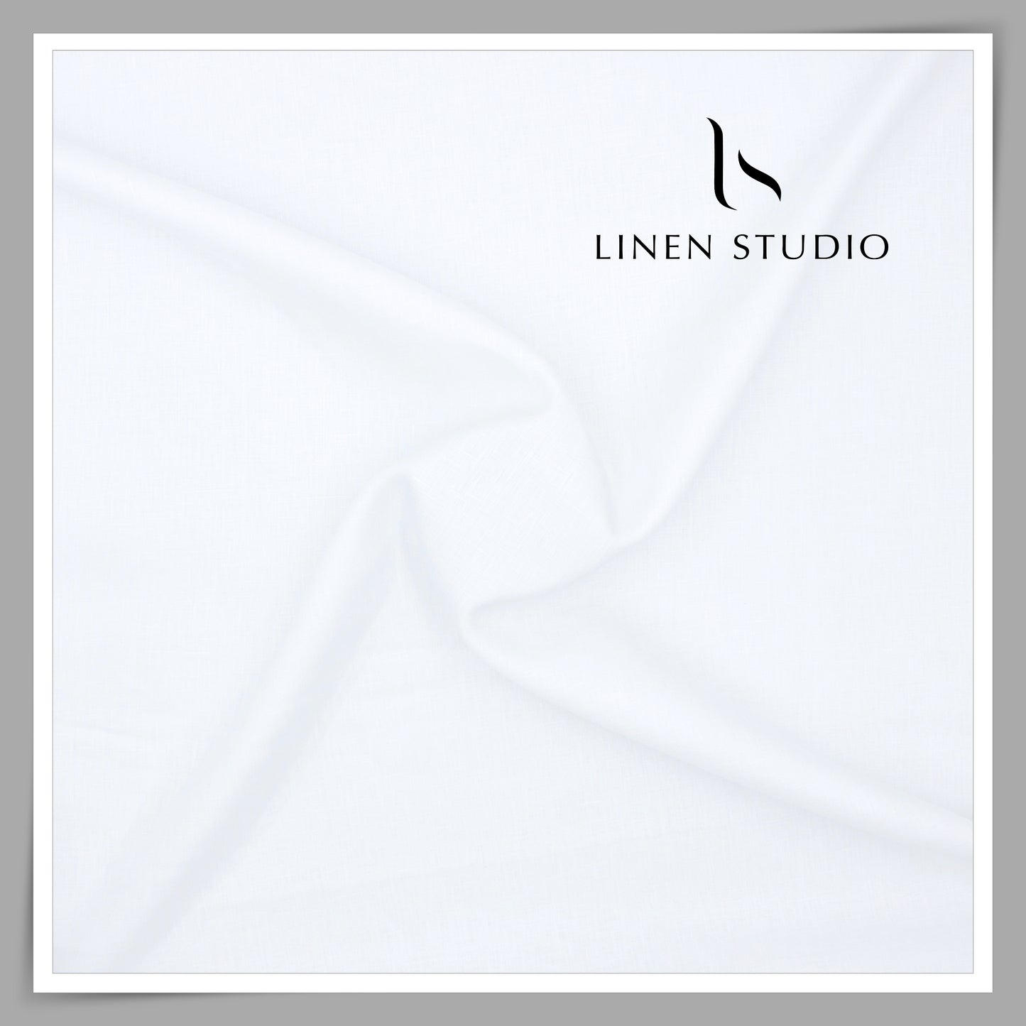 80 Lea x 80 Lea Premium Linen Plain Shirting by Linen Fiesta - Bright White (NEW) (Limited Stock)